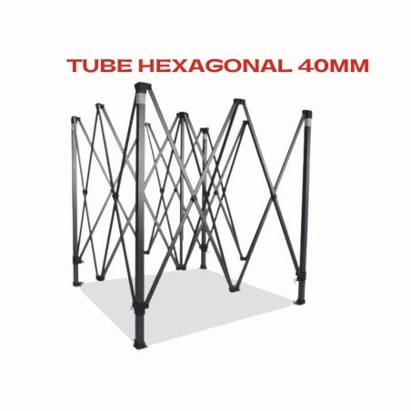 STRUCTURE chapiteau 3x3m pied hexagonal 40mm