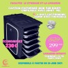 Caisson conteneur isotherme noir 90l avec 6 bacs gastronomes GN1/1 65mm disponible à partir du 30/09/24